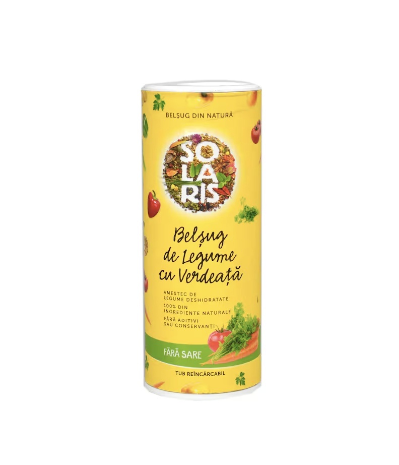 Aici Belșug Legume și Verdeață fără Sare, 100 g, Solaris - Modern Alimente sănătoase & produse alimentare online remediumfarm.ro