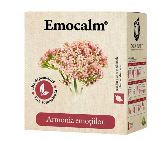 Afla Ceai Emocalm, 50 g, Dacia Plant - Vanzare Dietă, nutriție și alimentație sănătoasă DACIA PLANT P.F Afla Ceai Emocalm, 50 g, Dacia Plant - Vanzare Dietă, nutriție și alimentație sănătoasă DACIA PLANT P.F