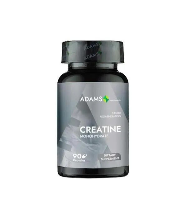 Creatină monohidrată 2400mg 90 capsule Adams