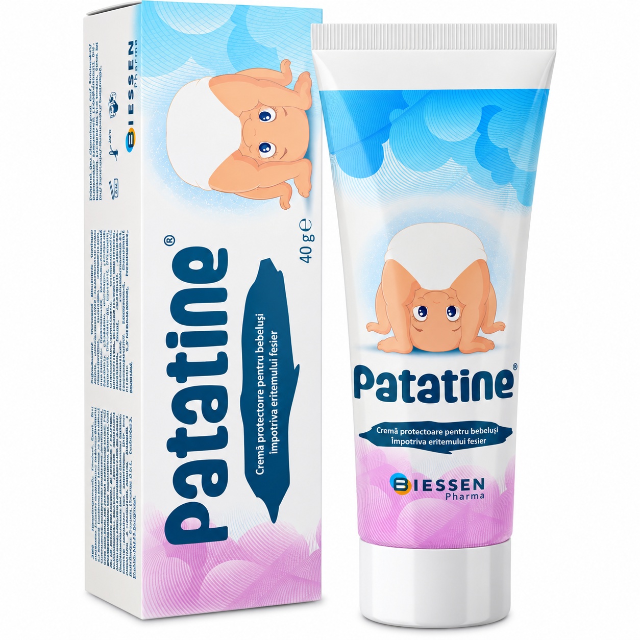 Crema Patatine pentru eritem fesier, 40 g, Biessen Pharma