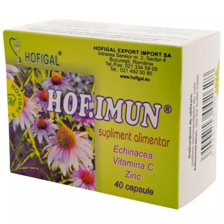 Disponibil Hofimun, 40 capsule, Hofigal - Outlet Produse Cegedim HOFIGAL ROMANIA