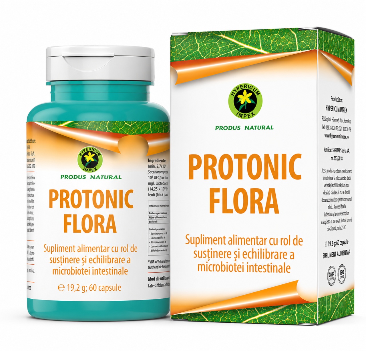 Exclusiv Protonic Flora, 60 Capsule, Hypericum - Editie Limita Remedii Naturiste Hypericum