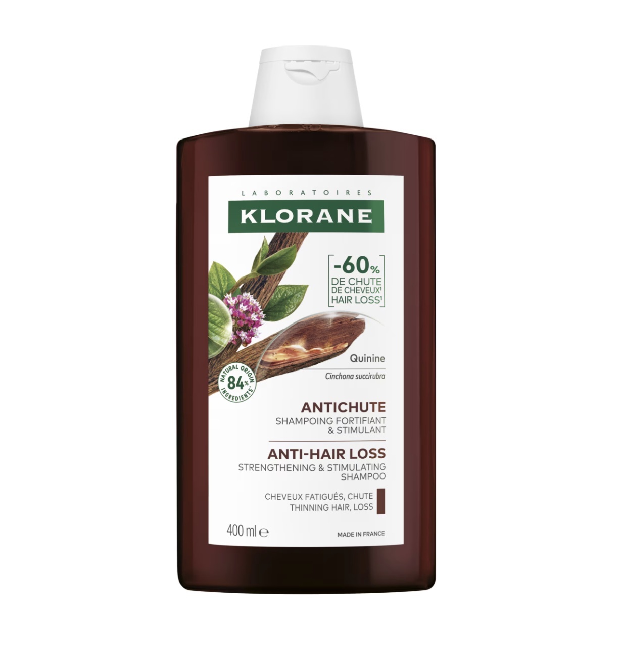 Oferta Șampon cu Chinină pentru Creșterea Părului, 400 ml, Klorane - Calitate Produse de îngrijire personală LAB. KLORANE FRANTA
