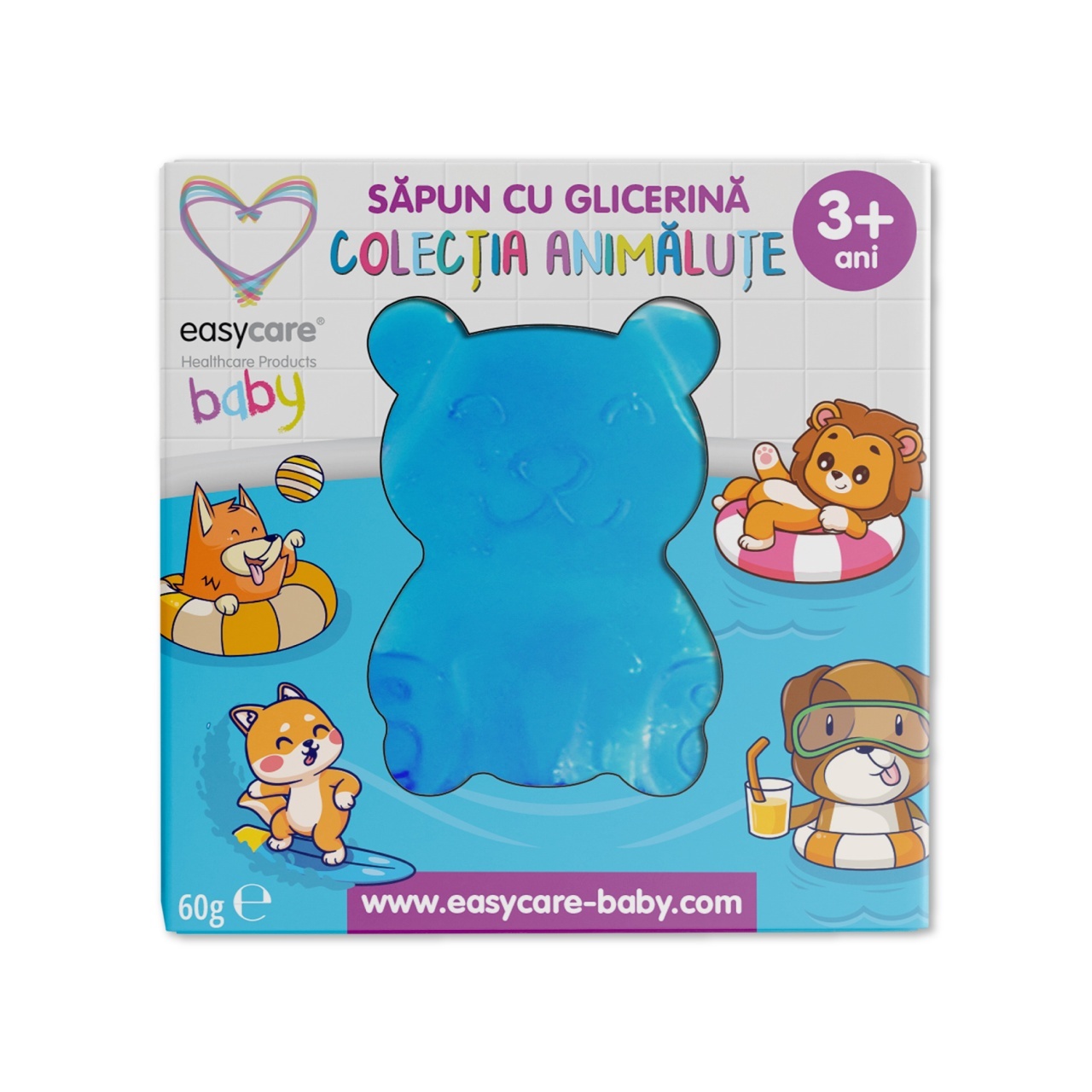 Reducere Sapun cu glicerina copii forma Animale, 60g, EASY00305, Easycare Baby - Oferta Azi Mama si copilul EASYCARE HEALTHCARE PRODUCTS