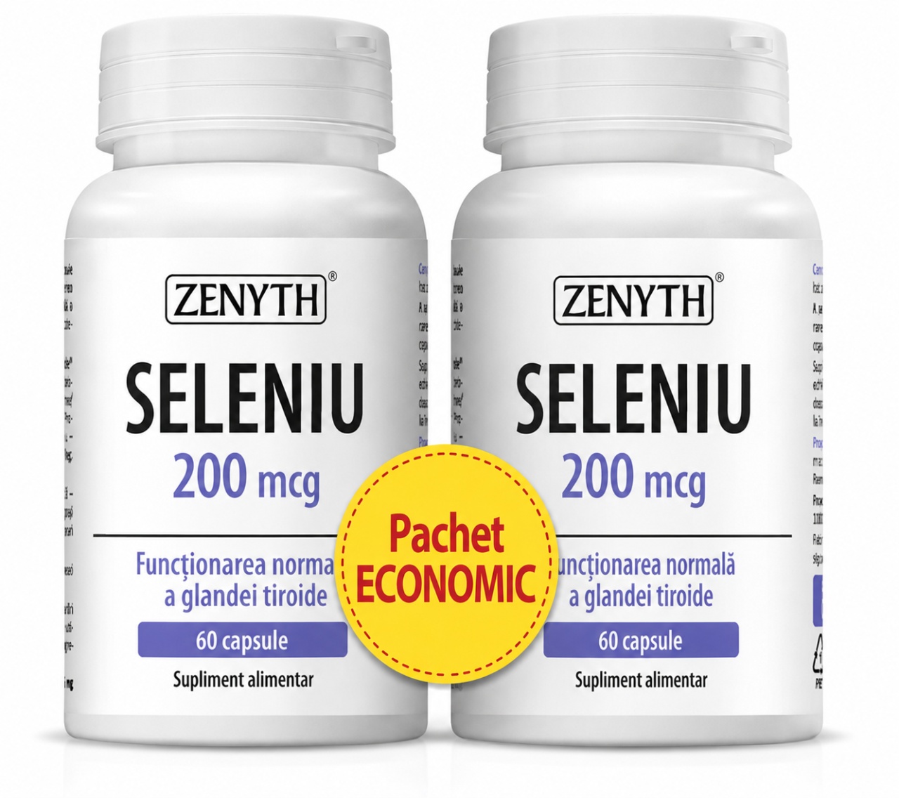 Seleniu 200 mcg, 60 + 30 Capsule, Zenyth