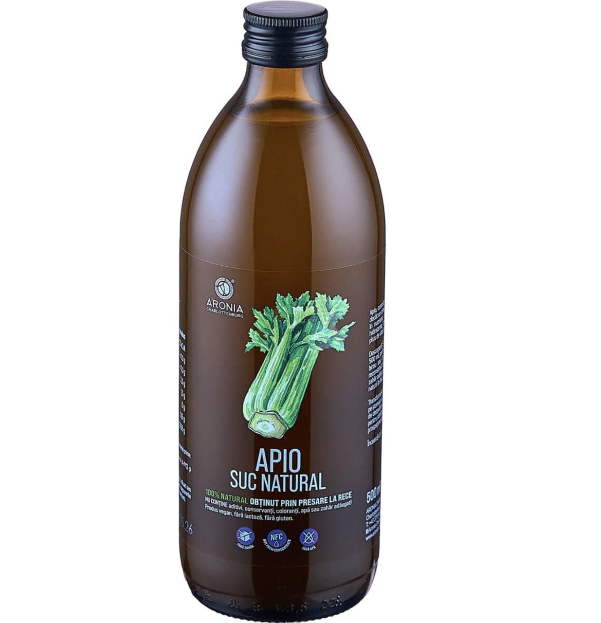Oferta Suc de Apio 100% Natural Eco, 500 ml, Aronia Charlottenburg SGR - Distribuitor Alimente sănătoase & produse alimentare online ARONIA CHARLOTTENBURG