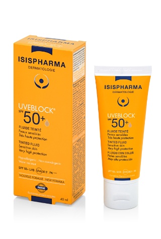 Discount Fluid nuantator cu protectie solara Uveblock SPF50+ Tinted Fluid, 40ml, Isis Pharma - Sigilat Produse de îngrijire personală LAB. ISISPHARMA FRANTA