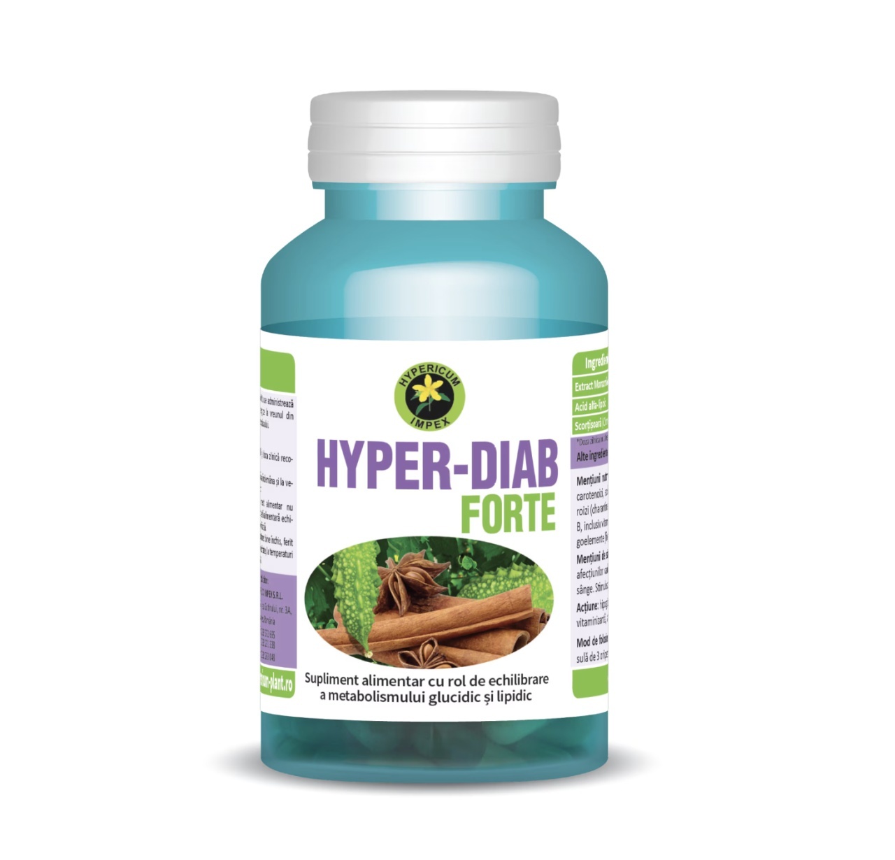 Alegere Hyper-Diab Forte, 60 Capsule, Hypericum - Garantie Remedii Naturiste Hypericum