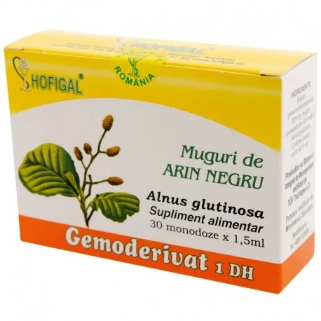 Oferta Muguri de Arin Negru Gemoderivat, 30 monodoze, Hofigal - Catalog 2026 Remedii Naturiste HOFIGAL ROMANIA