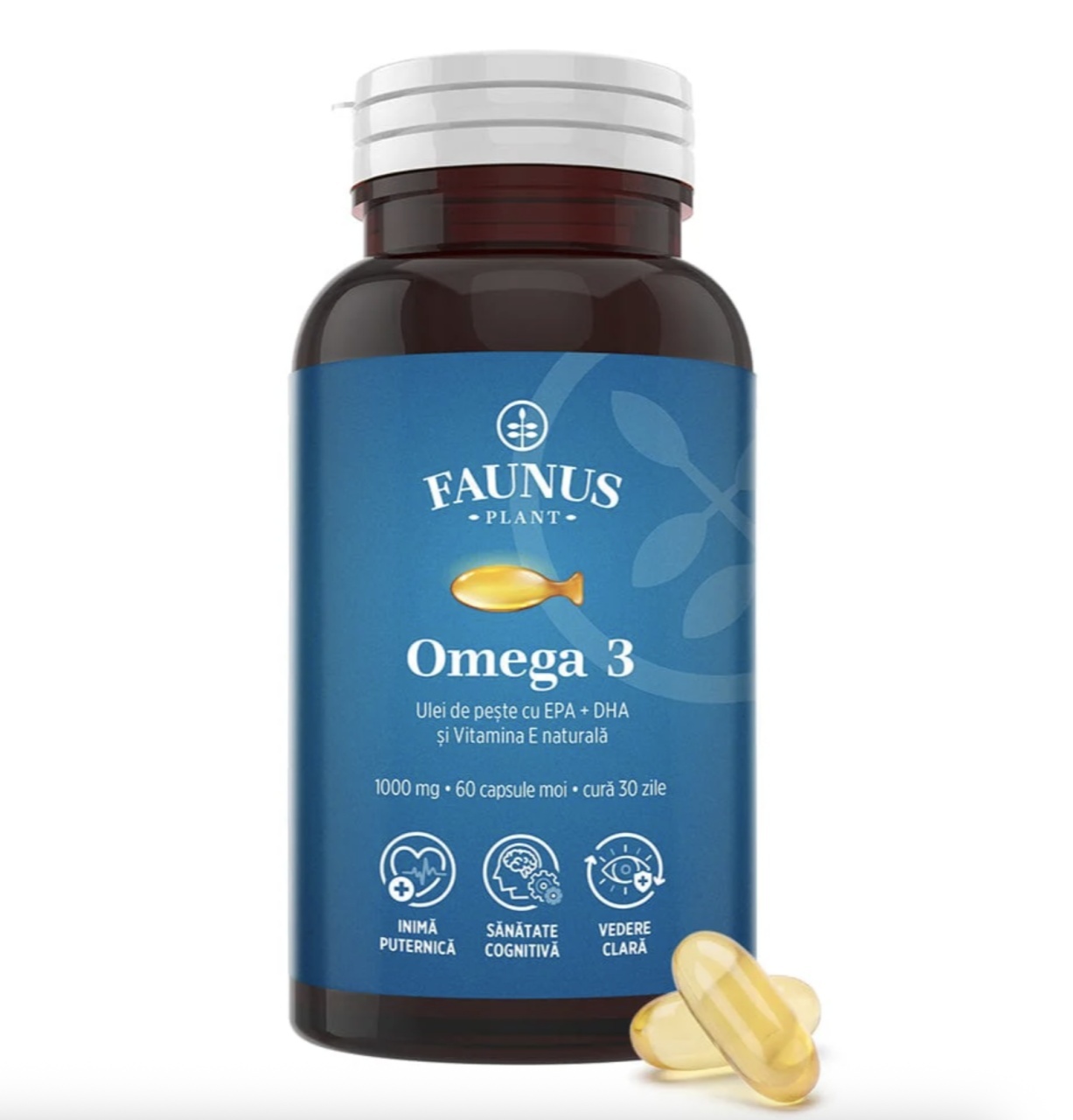 Omega 3 1000 mg, 60 Capsule Moi, Faunus Plant