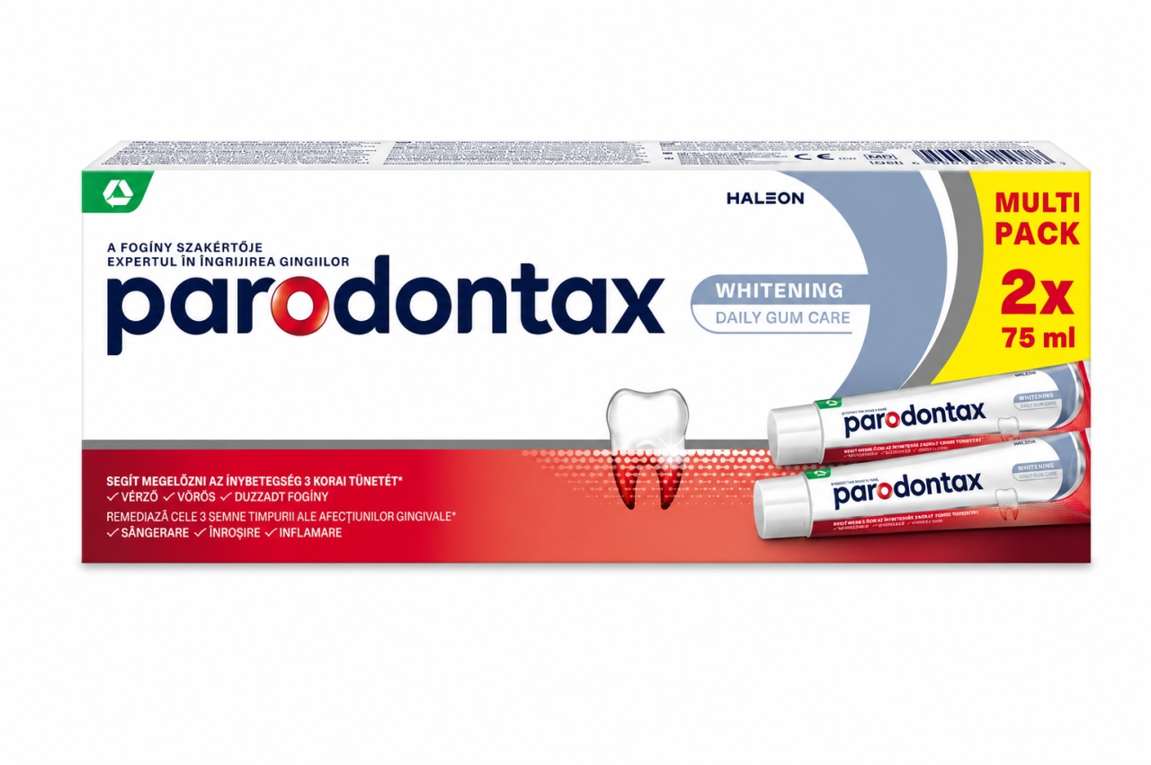 Autentic Parodontax Pastă de Dinți Whitening 75 ml, 2 Bucăți, Pachet Avantajos, Haleon - Super Oferta Produse de îngrijire personală HALEON