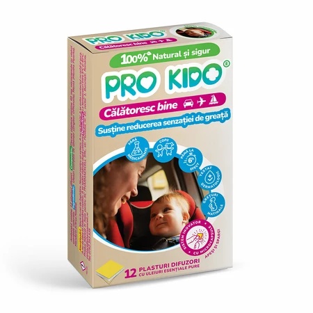 Recomandat Plasturi pentru rau de miscare, Calatoresc bine, 12 bucati, Pro Kido Guard - Editie Limita Ingrijire de sezon PRO KIDO