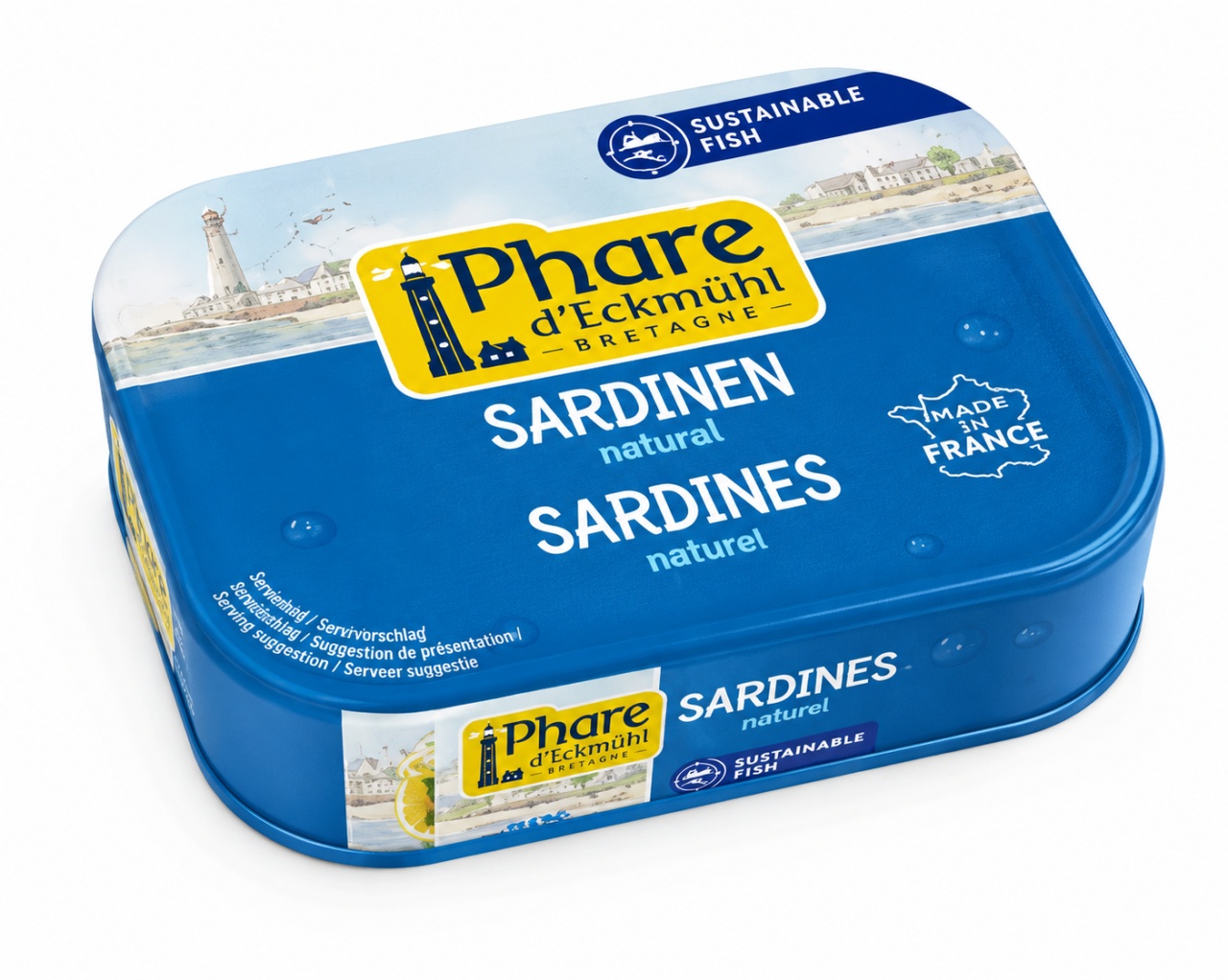 Sardine în Marinadă cu Lămâie, Fără Ulei, 115 g, Phare