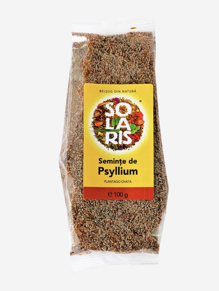Pret Bun Semințe de Psyllium, 100 g, Solaris - Deosebit Produse Cegedim remediumfarm.ro