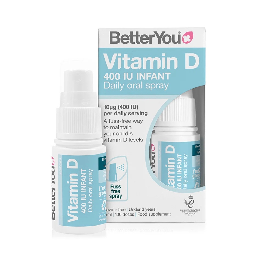 Spray oral cu vitamina D Infant, 400UI, 15ml, BetterYou — imaginea 2
