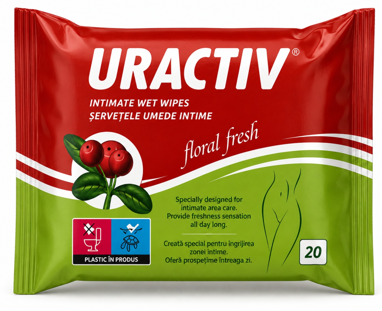 Incearca Uractiv Șervețele Umede Intime, 20 Bucăți, Fiterman - Calitate Produse de îngrijire personală FITERMAN PHARMA S.R.L. - ROMANIA