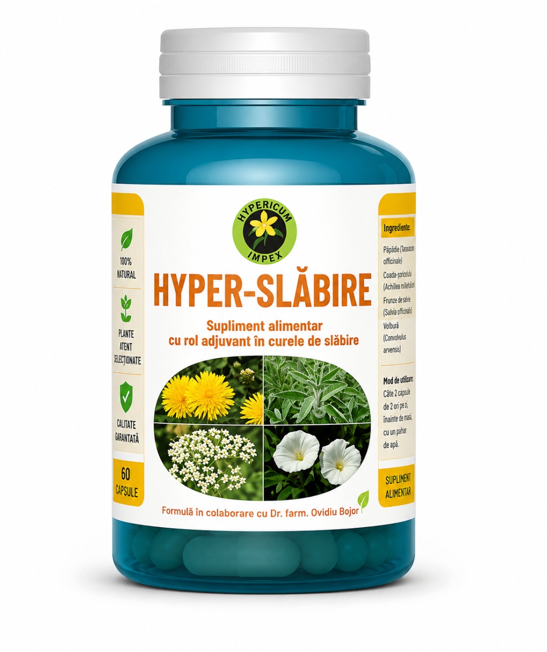 Expert Hyper-Slăbire, 60 Capsule, Hypericum - Promotie 2026 Remedii Naturiste Hypericum