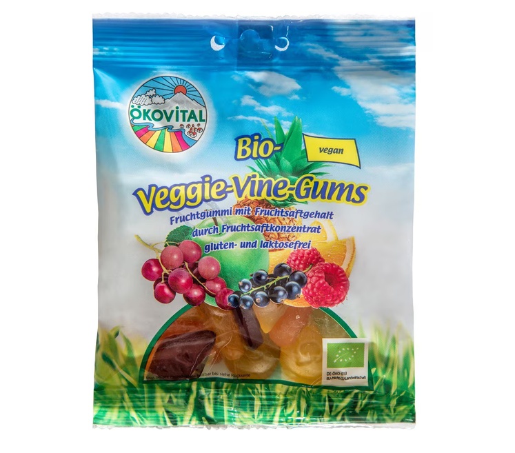 Jeleuri Bio din Piure de Fructe, Fără Gluten și Lactoză, 80 g, Ökovital