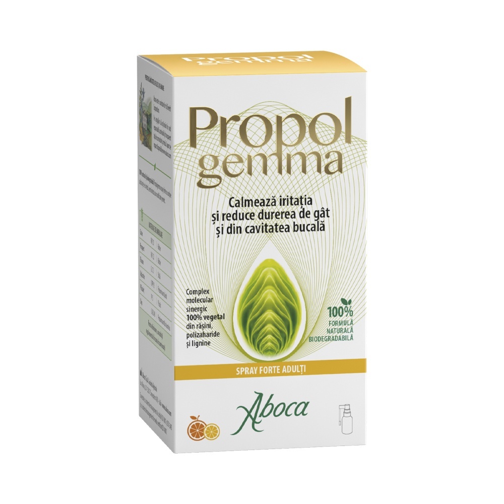 Oferta Propolgemma Forte Spray de Gat pentru Adulti cu alcool, 30 ml, Aboca - in Stoc Remedii Naturiste Aboca Spa
