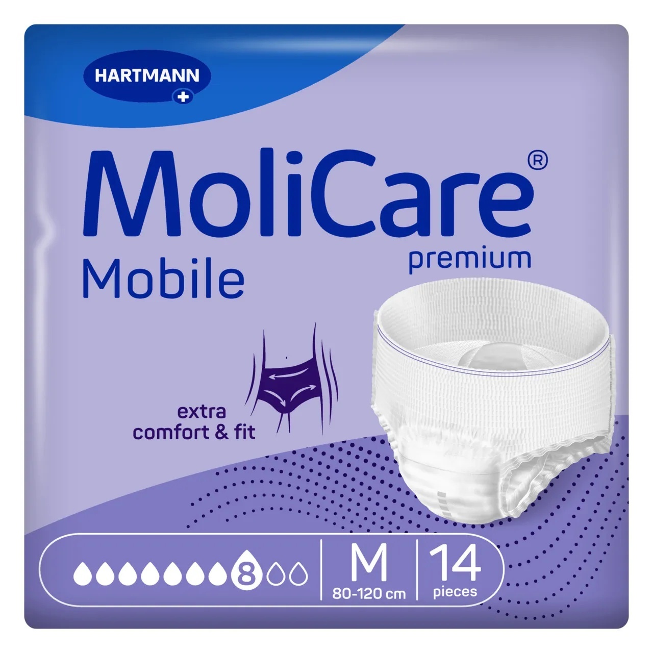 Scutece chilot adulti MoliCare Premium Mobile 8 picaturi, M, 14 bucati, Hartmann