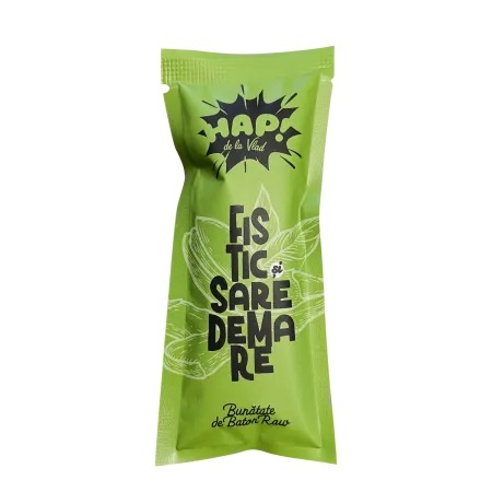 Baton Raw Vegan cu Fistic și Sare de Mare, 45 g, HAP de la Vlad