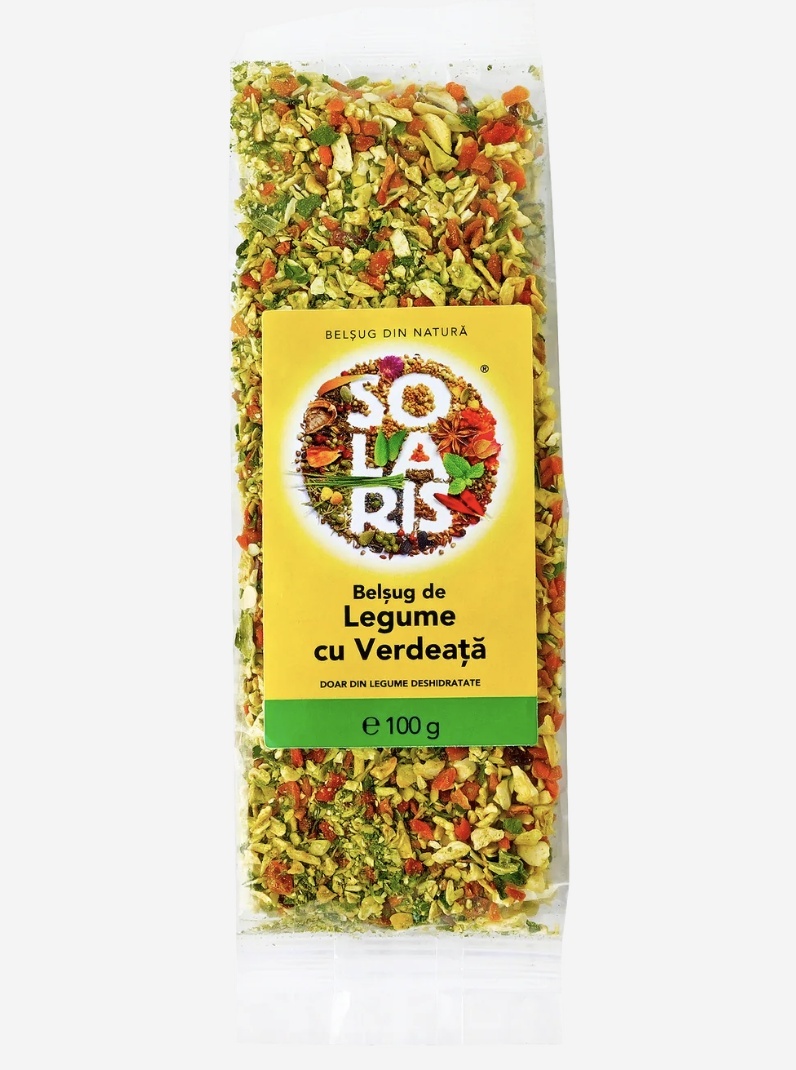 Pret Belșug de Legume cu Verdeață, 100 g, Solaris - Pret Redus Alimente sănătoase & produse alimentare online remediumfarm.ro