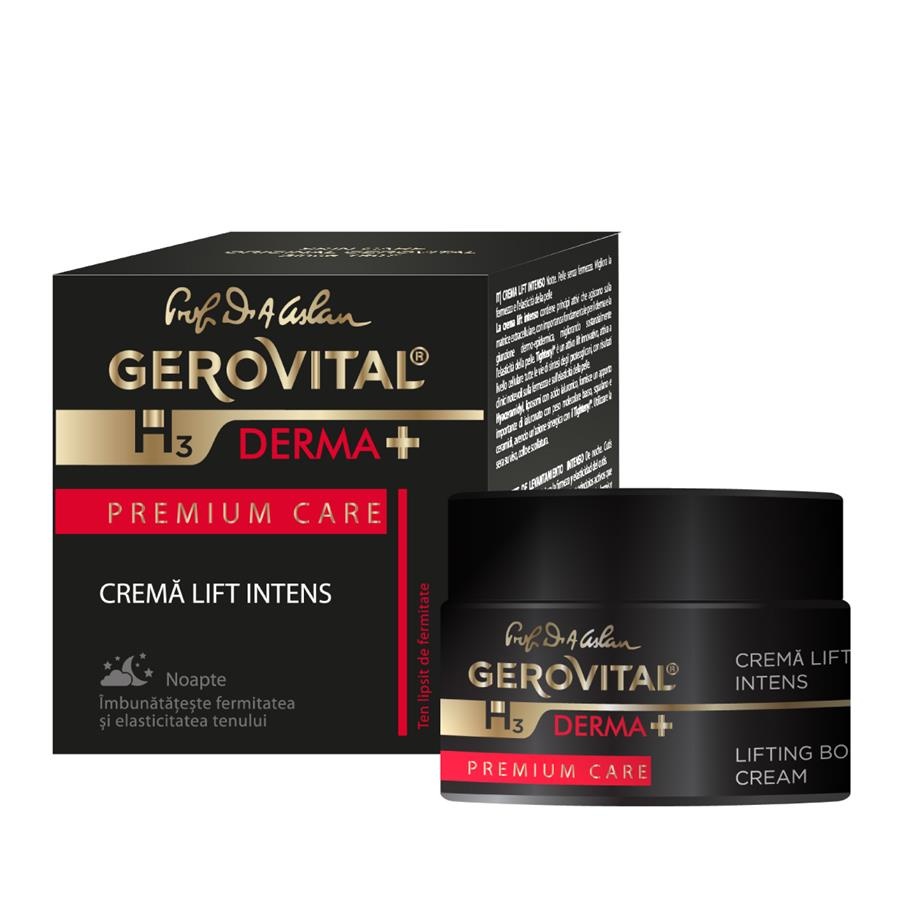 Pret Bun Crema Lift intens H3 Derma+ Premium Care, 50 ml, Gerovital 480 - Clasic Produse de îngrijire personală FARMEC
