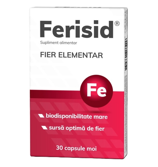 Ferisid Fier Elementar, 30 capsule moi, Zdrovit
