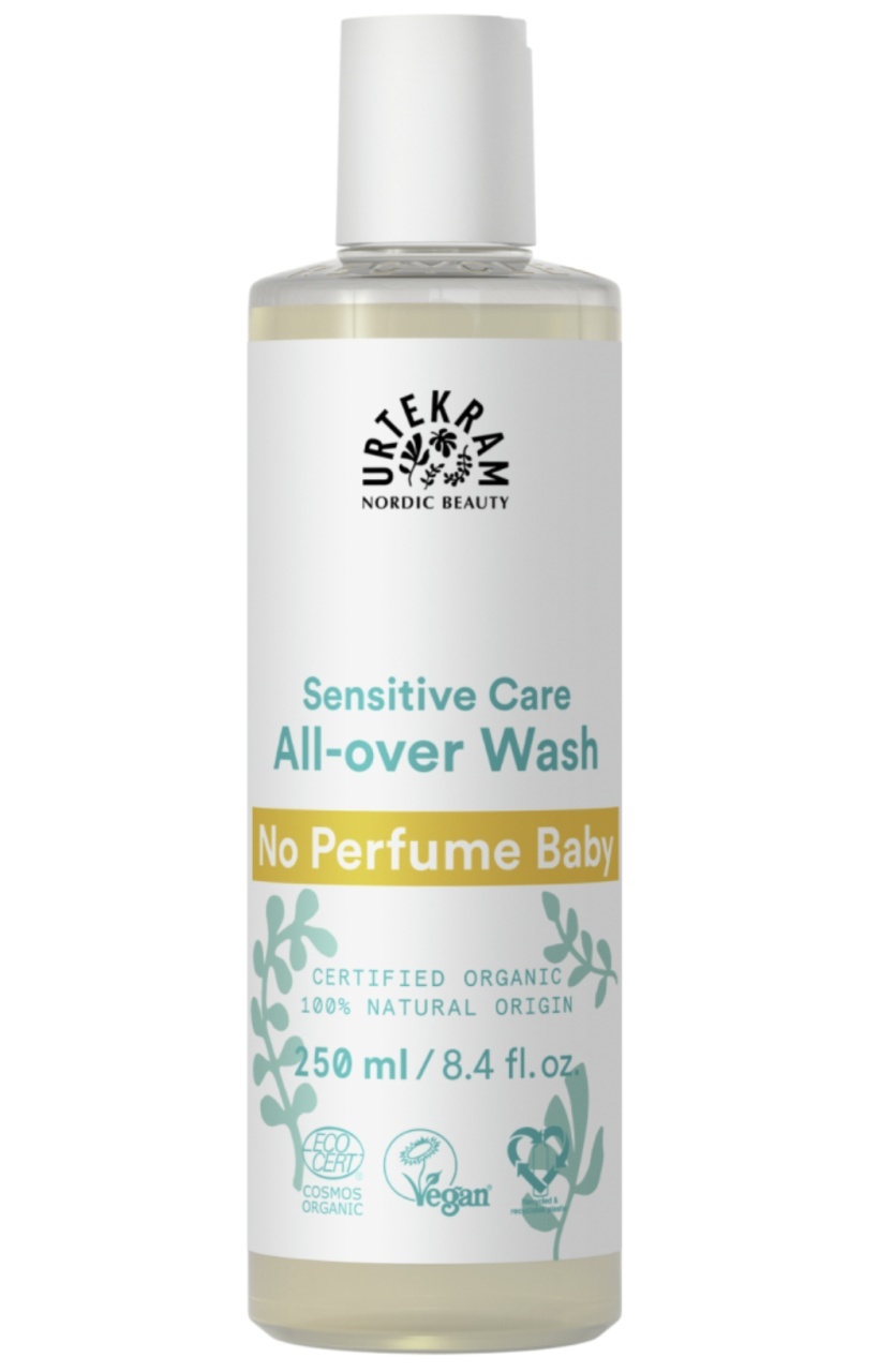Gel de Duș și Șampon Fără Parfum pentru Copii, 250 ml, Urtekram