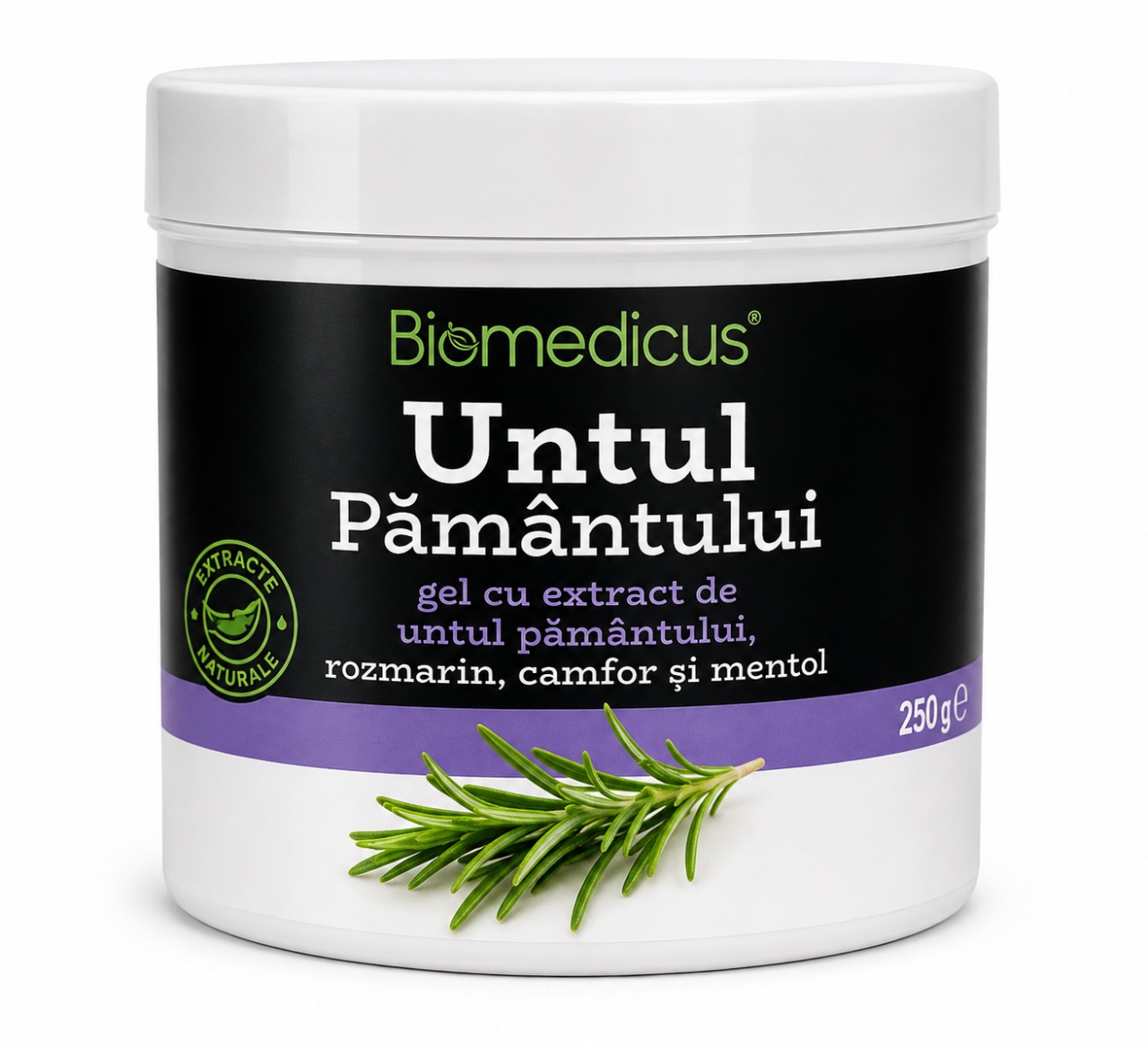 Alege Gel Untul Pământului cu Mentol, 250 ml, Biomedicus - Disponibil Imediat Produse Cegedim BIOMEDICUS