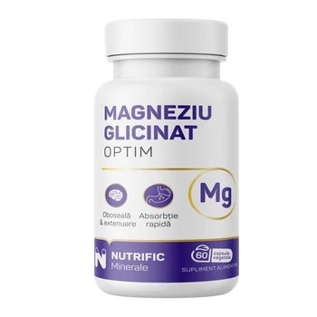 Profită Magneziu glicinat Optim, 60cps, Nutrific - Azi Vitamine si suplimente NUTRIFIC