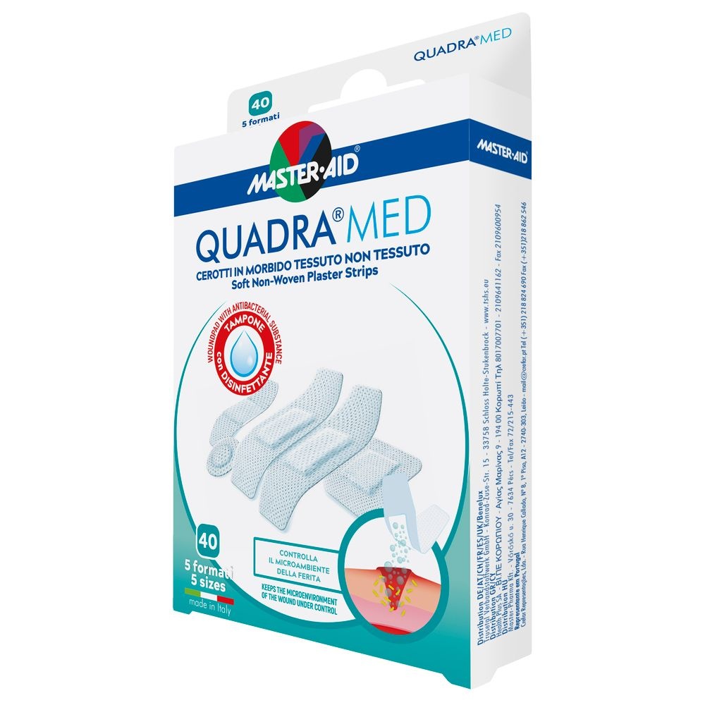 Disponibil Plasturi pielea sensibila Quadra Med, Master-Aid, 5 marimi, 40 bucati, Pietrasanta Pharma - Clasic Consumabile medicale PIETRASANTA PHARMA S.P.A.
