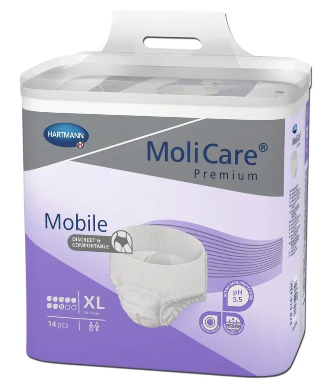Scutece chilot adulti MoliCare Premium Mobile 8pic XL, 14 bucati, Hartmann