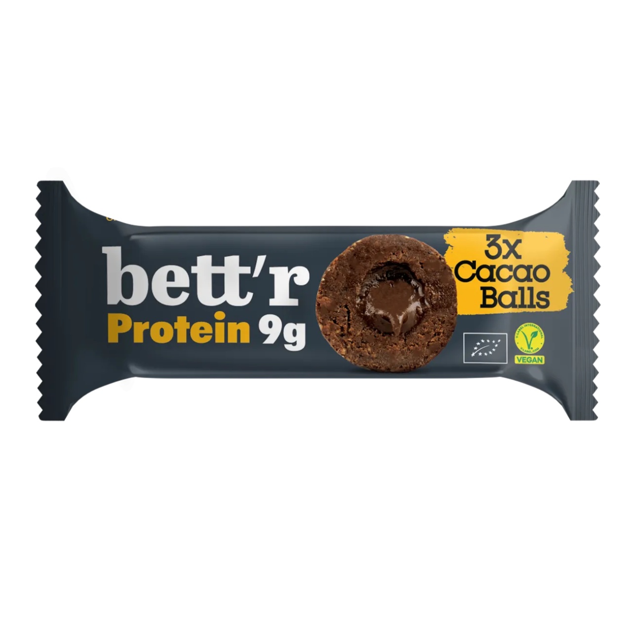 Bilute proteice Bio cu umplutura de cacao, 3 bucăți, Bettr