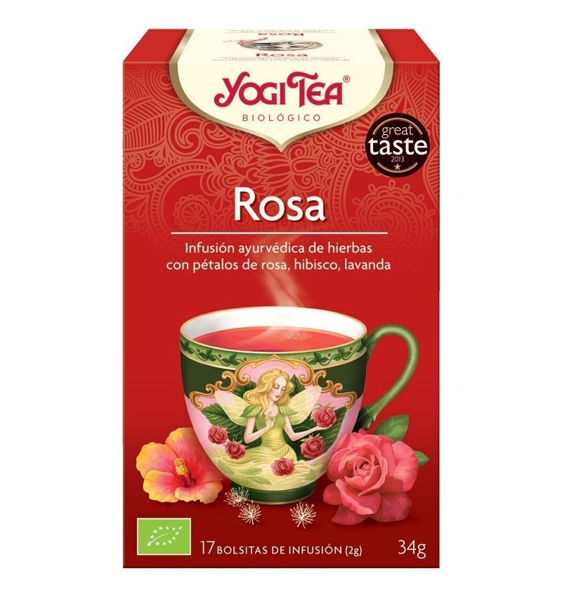Ceai bio de Trandafiri, 17 plicuri, Yogi Tea