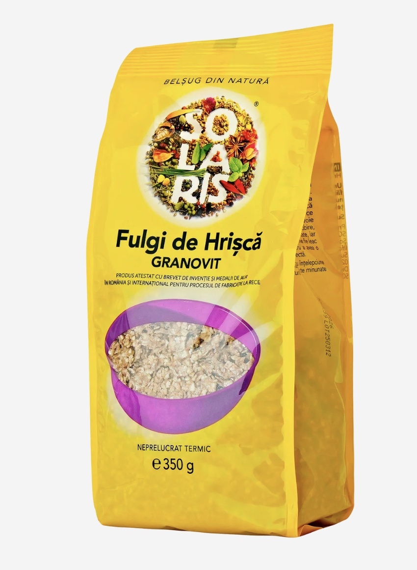 Livrabil Fulgi de Hrișcă Granovit, 350 g, Solaris - Premium Alimente sănătoase & produse alimentare online remediumfarm.ro