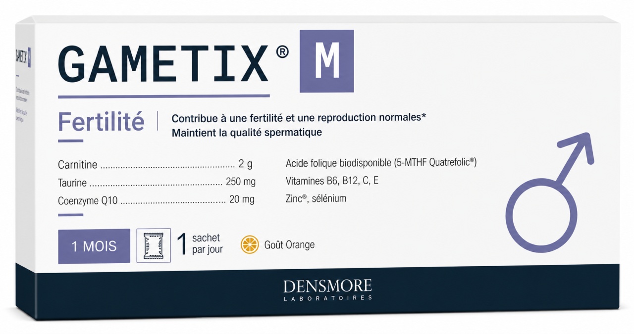 Oferta Gametix M, 30 de plicuri, Densmore Laboratoires - Garantie Produse pentru cuplu și sănătate sexuală DENSMORE LABORATOIRES