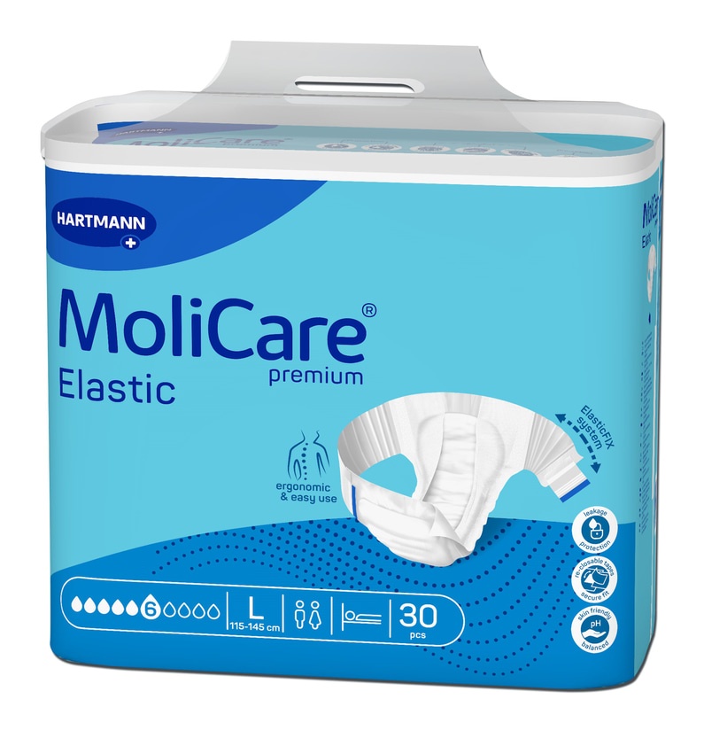MoliCare Premium Elastic 6 picaturi , L, 30 bucati, Hartmann