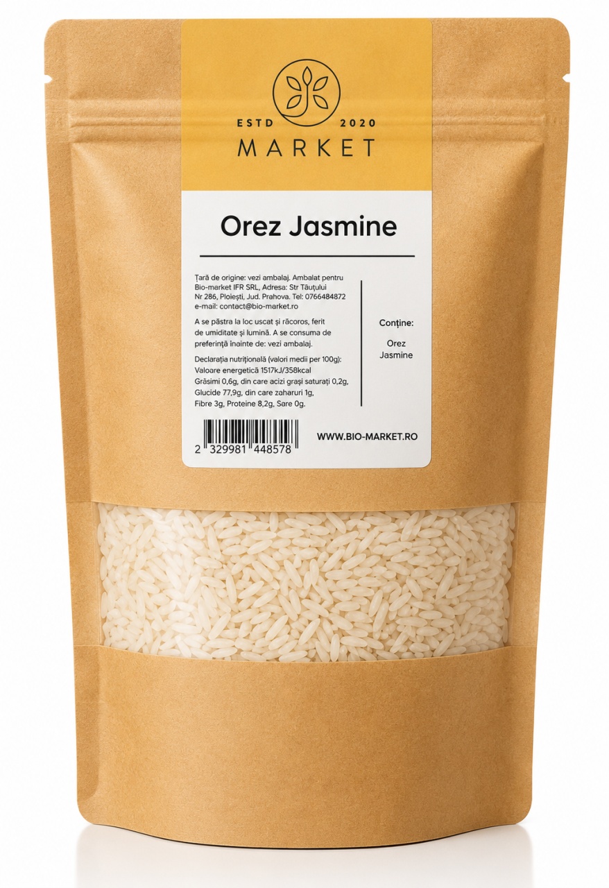 Orez Jasmine, 1 kg, Bio-Market
