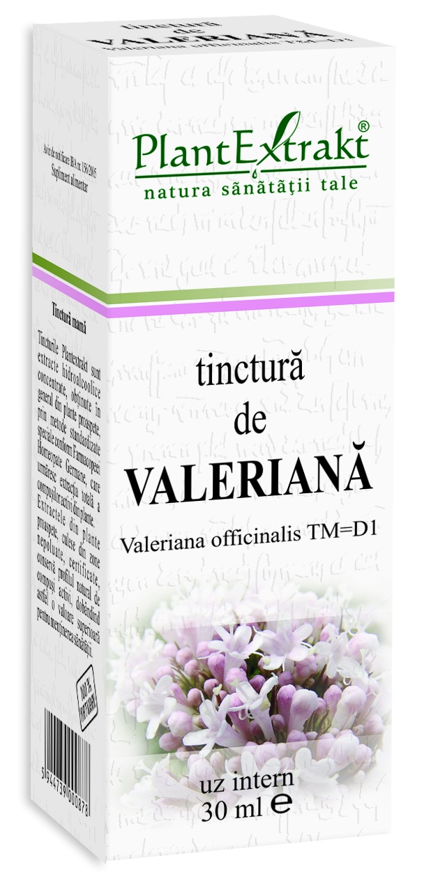 Tinctura de valeriana, 30 ml, Plantextract