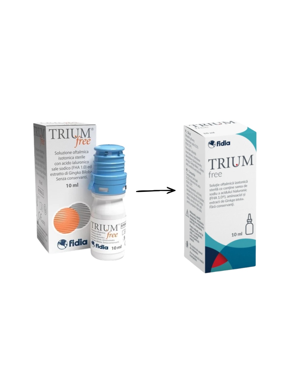 Trium Free picaturi oftalmice,10ml, Fidia