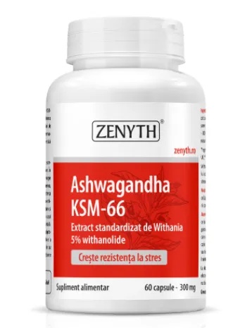 Ashwagandha KSM-66, 60 capsule, Zenyth