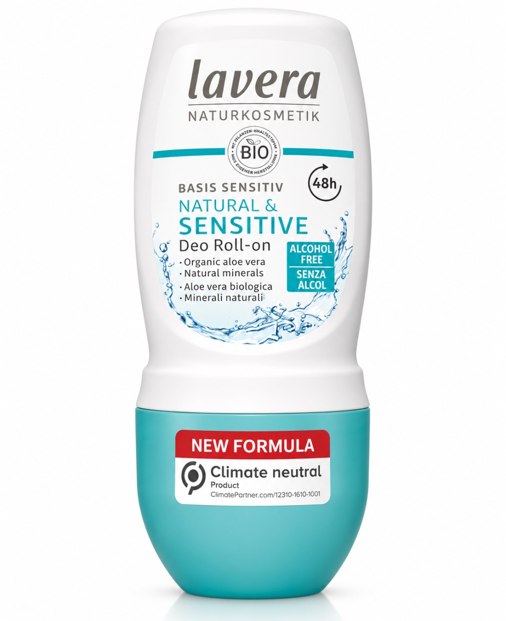 Cumpără Deodorant Roll-on cu Aloe Vera, Basis Sensitive 24h, 50 ml, Lavera - Deosebit Produse de îngrijire personală Lavera