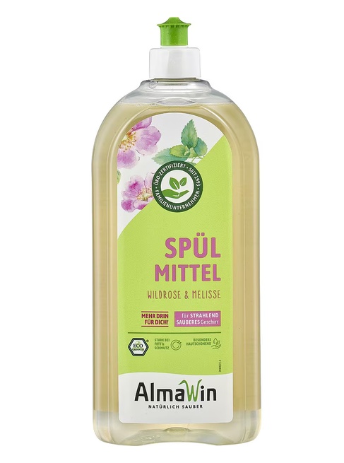 Ieftin Detergent pentru Vase cu Trandafir Sălbatic și Melisa, 1 L, AlmaWin - Stoc Nou Produse de îngrijire personală Alma Win