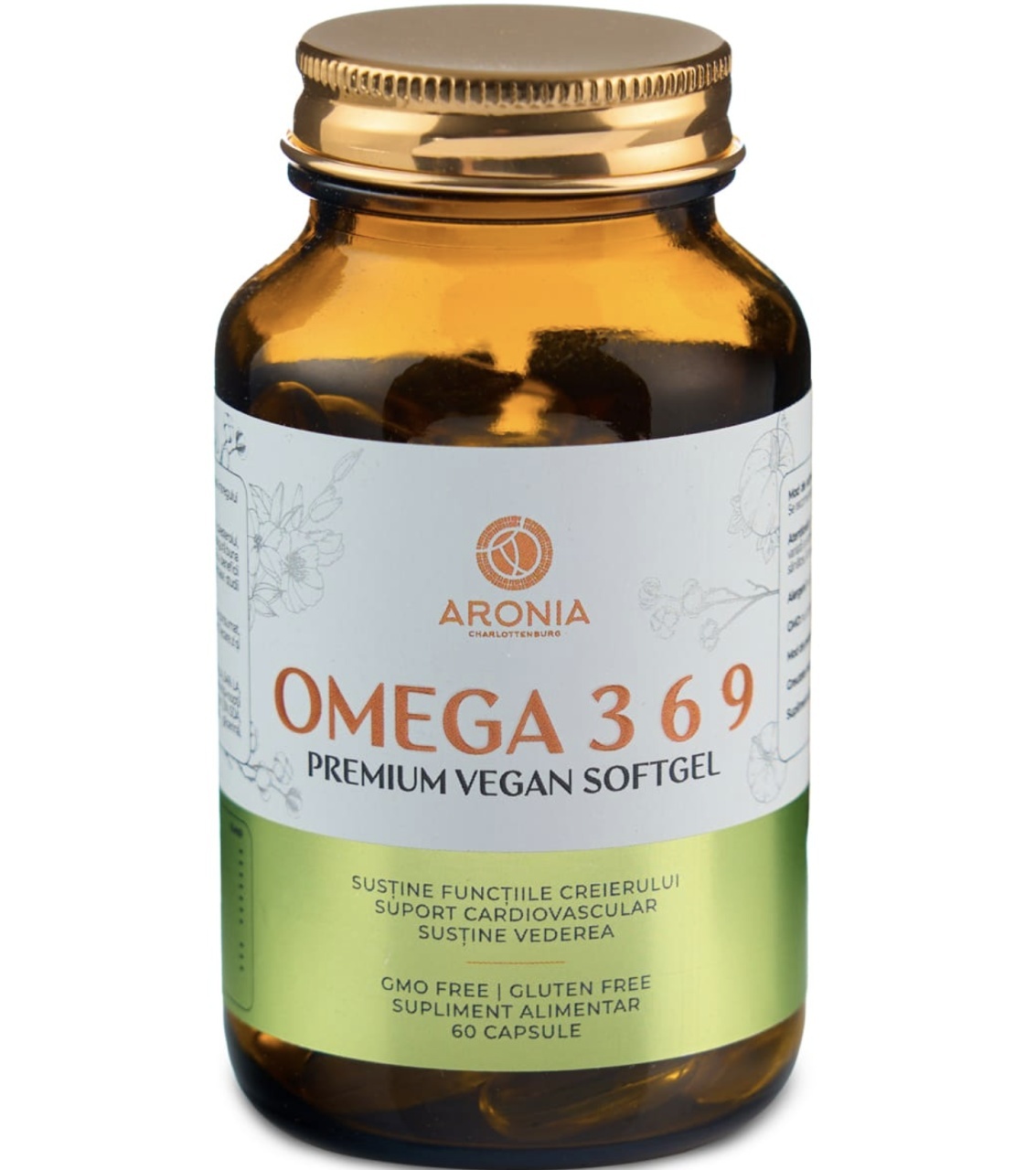 Omega 3-6-9 Premium Vegan, 60 Capsule, Aronia Charlottenburg