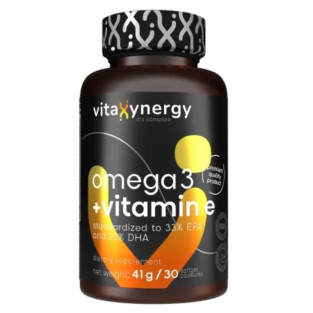 Omega 3 + Vitamin E Forte, 30 capsule moi, VitaXynergy Remedii Naturiste remediumfarm.ro