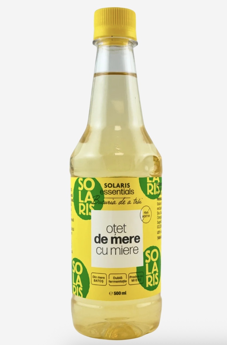 Oțet de Mere cu Miere Bătos, 500 ml, Solaris