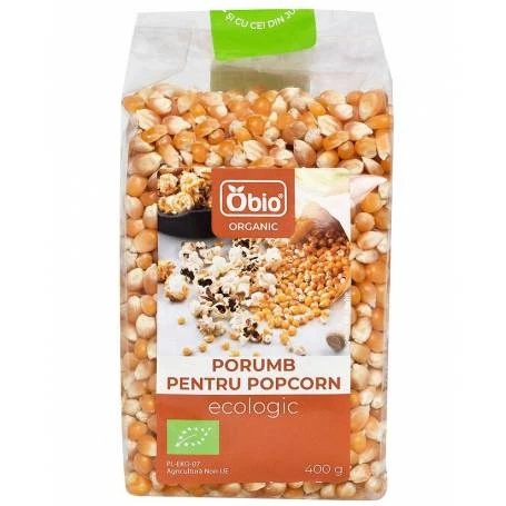 Porumb pentru popcorn Bio, 400g, Obio