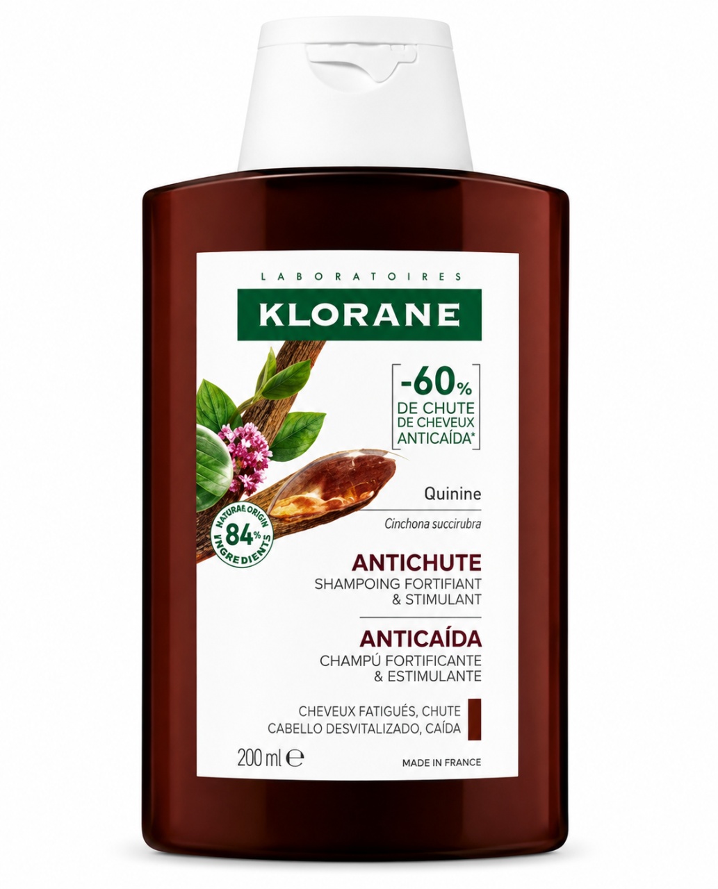 Cumpără Șampon cu Chinină pentru Creșterea Părului, 200 ml, Klorane - Elegant Produse de îngrijire personală LAB. KLORANE FRANTA