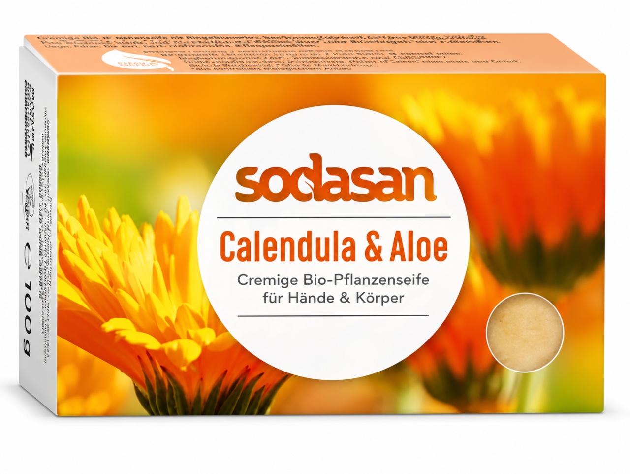 Nou Săpun cu Gălbenele și Aloe Bio, 100 g, Sodasan - Sigilat Produse de îngrijire personală remediumfarm.ro